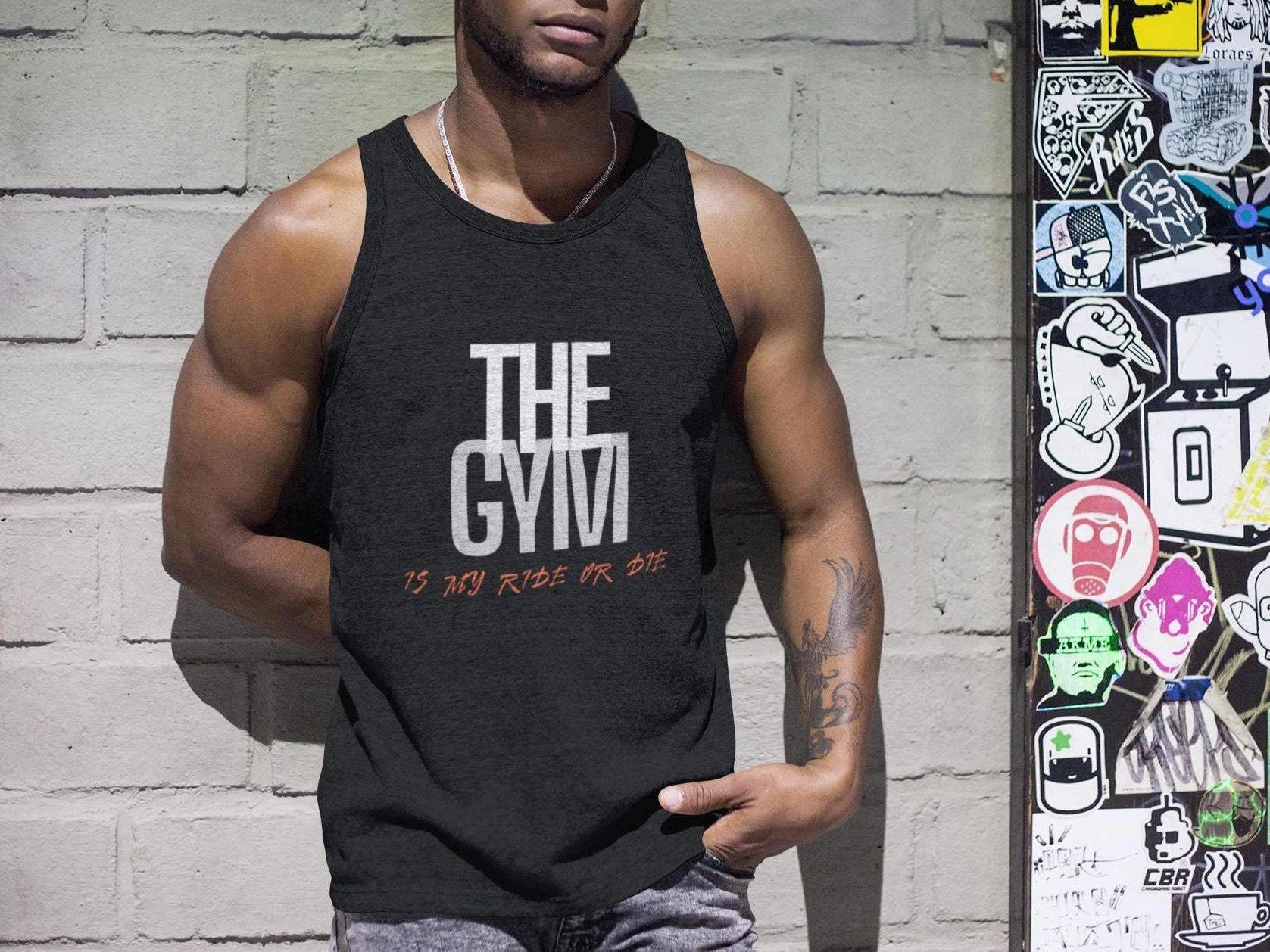 Men's Gym Tank Top Workout Sleeveless Shirt Fitness