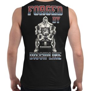 Forged Discipline Gym Tank Top Men Motivational Workout