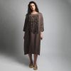 Ready Ship Size S Light Brown Pom Maxi