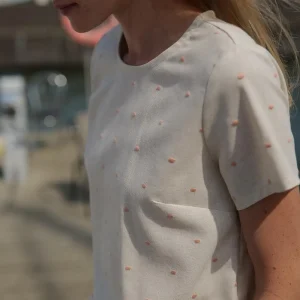 Short Sleeve Summer Polka Dot Top Bachata