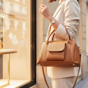 Classic Cowhide Handbag Genuine Leather Shoulder Bag With